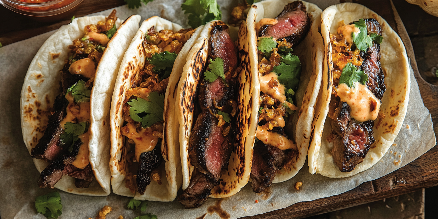 Wagyu Smash Sliders in Bao Tacos