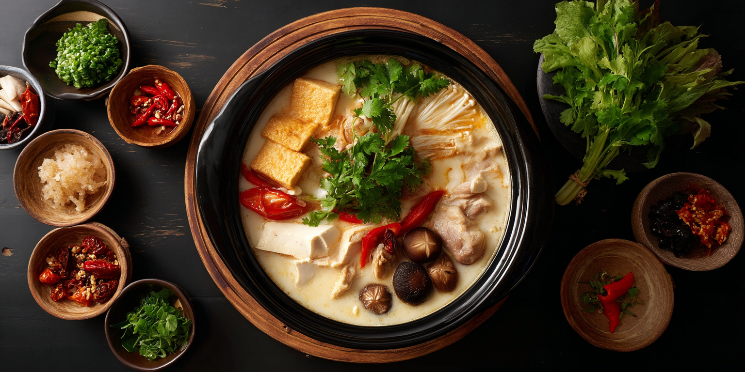 Hotpot Soup Base – Creamy Cheese & Milk Pork Bone Broth