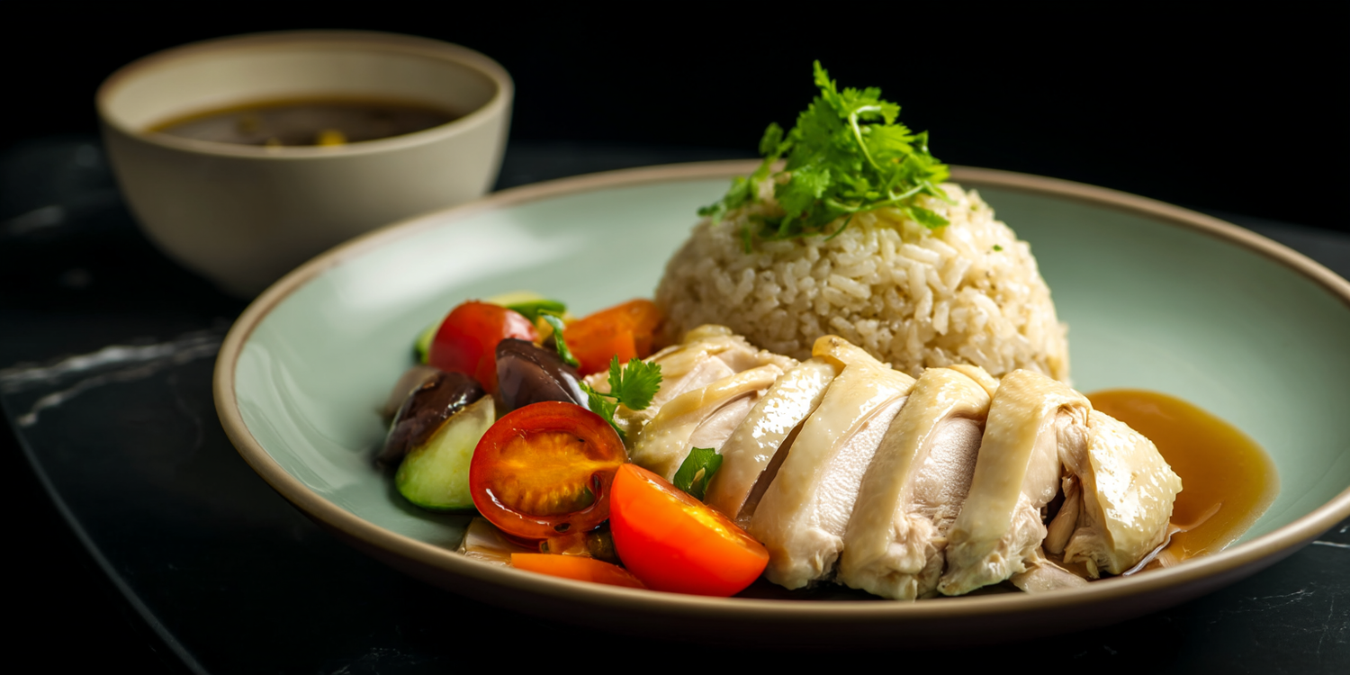 Sous Vide Hainanese Chicken With Truffle Rice Bready Good sous-vide-hainanese-chicken-with-truffle-rice-bready-good