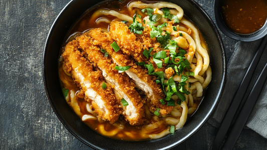 Japanese Curry Udon with Chicken Katsu